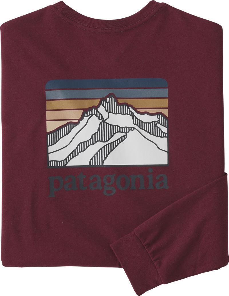 Line Logo Ridge Responsibili-Tee LS - Mens - Sequoia Red 1
