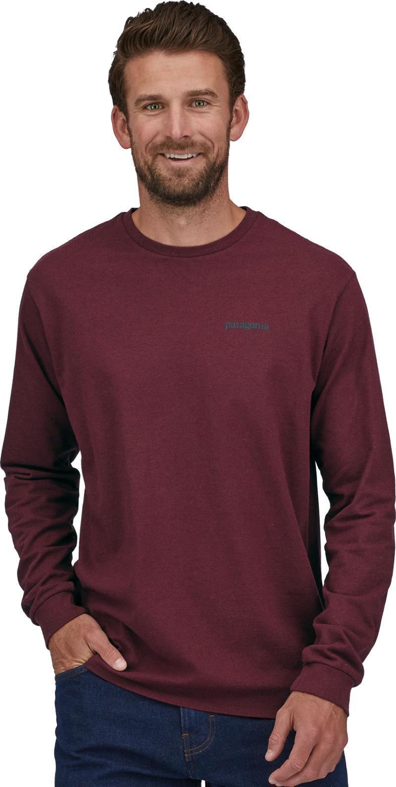 Line Logo Ridge Responsibili-Tee LS - Mens - Sequoia Red 2