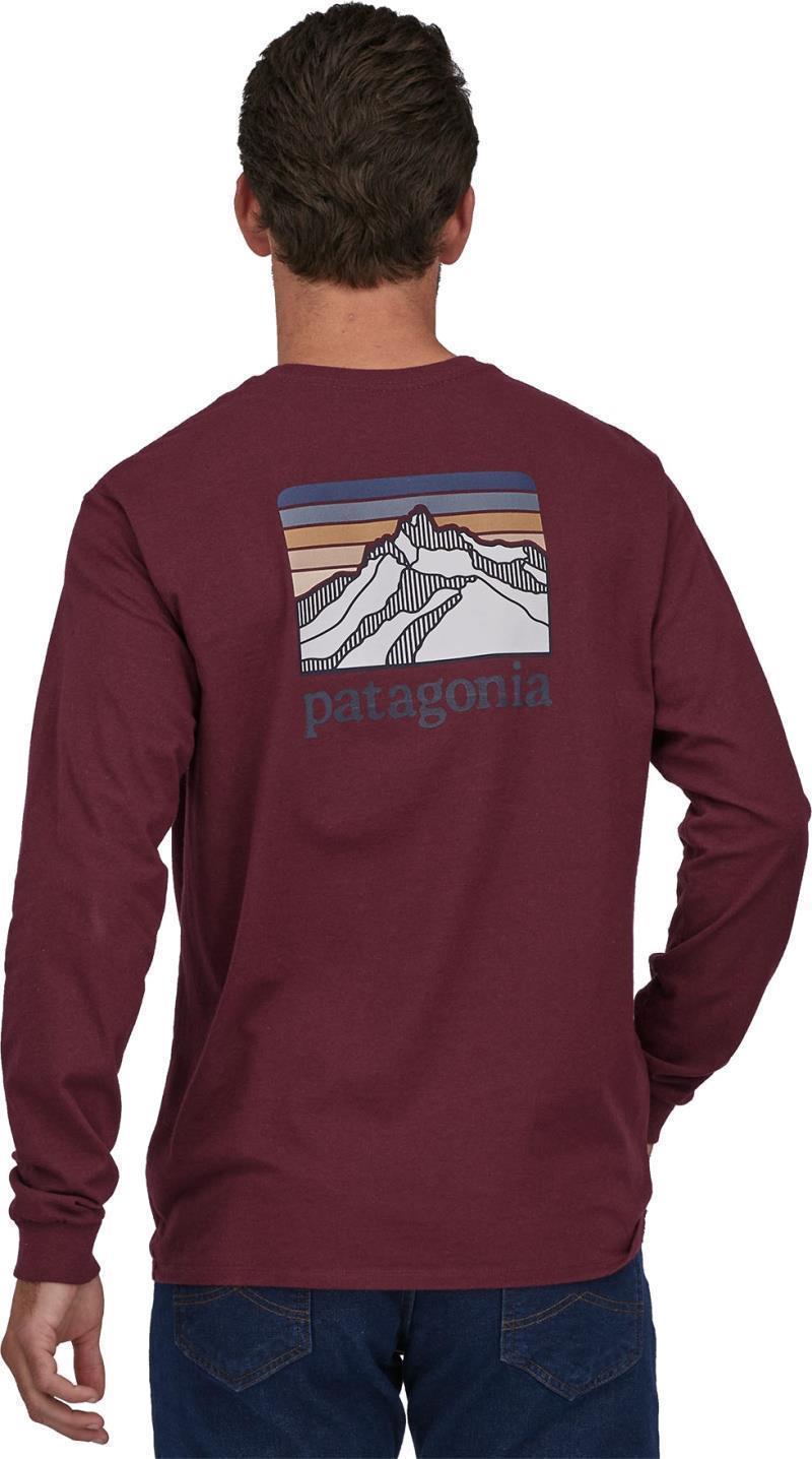 Line Logo Ridge Responsibili-Tee LS - Mens - Sequoia Red 3