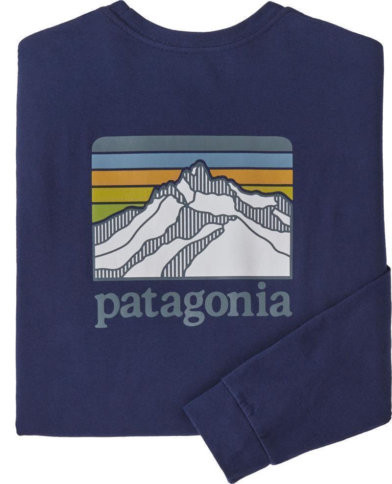 Line Logo Ridge Responsibili-Tee LS - Mens - Sound Blue 1