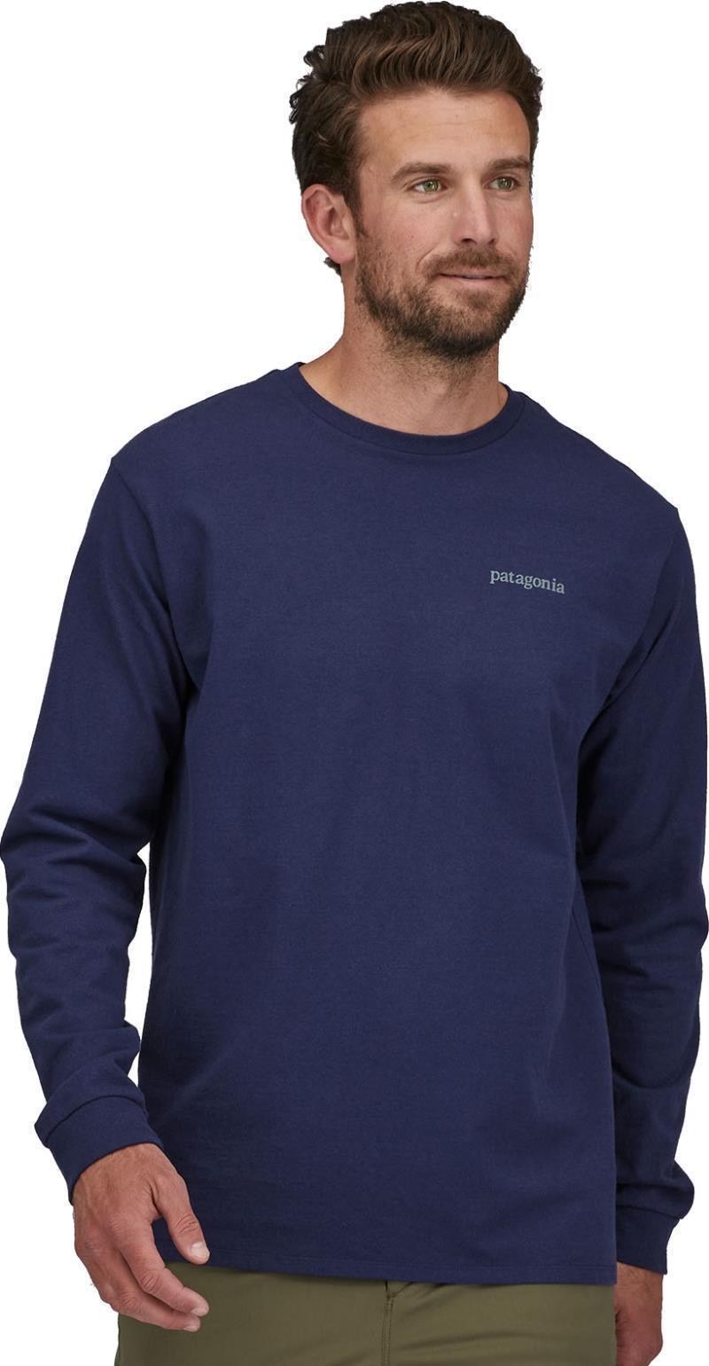 Line Logo Ridge Responsibili-Tee LS - Mens - Sound Blue 2