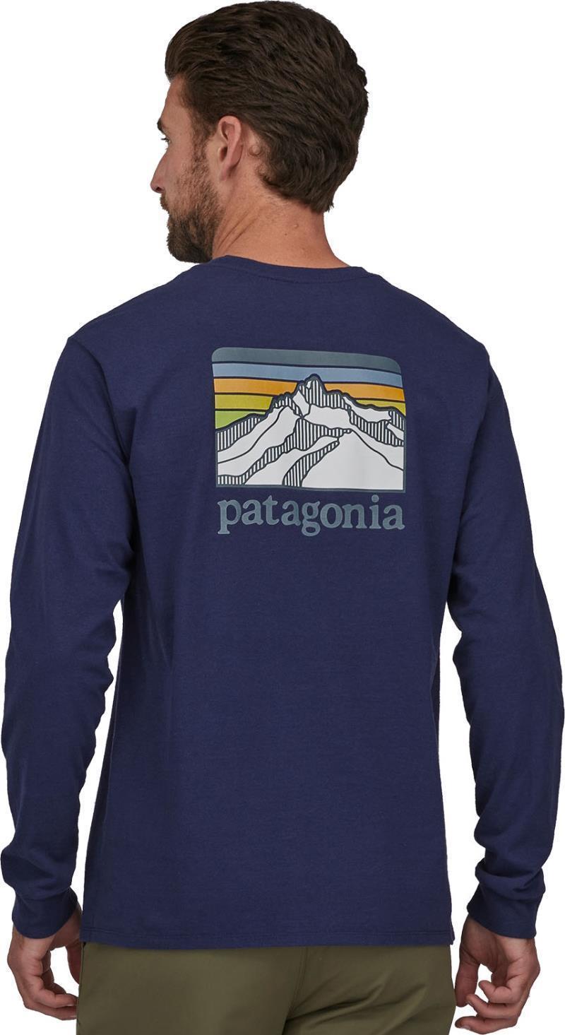 Line Logo Ridge Responsibili-Tee LS - Mens - Sound Blue 3