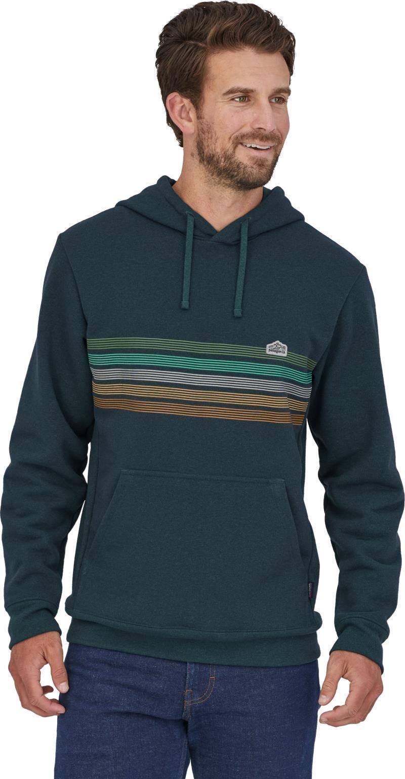 Line Logo Ridge Stripe Uprisal Hoody - Unisex - Dark Borealis Green 2