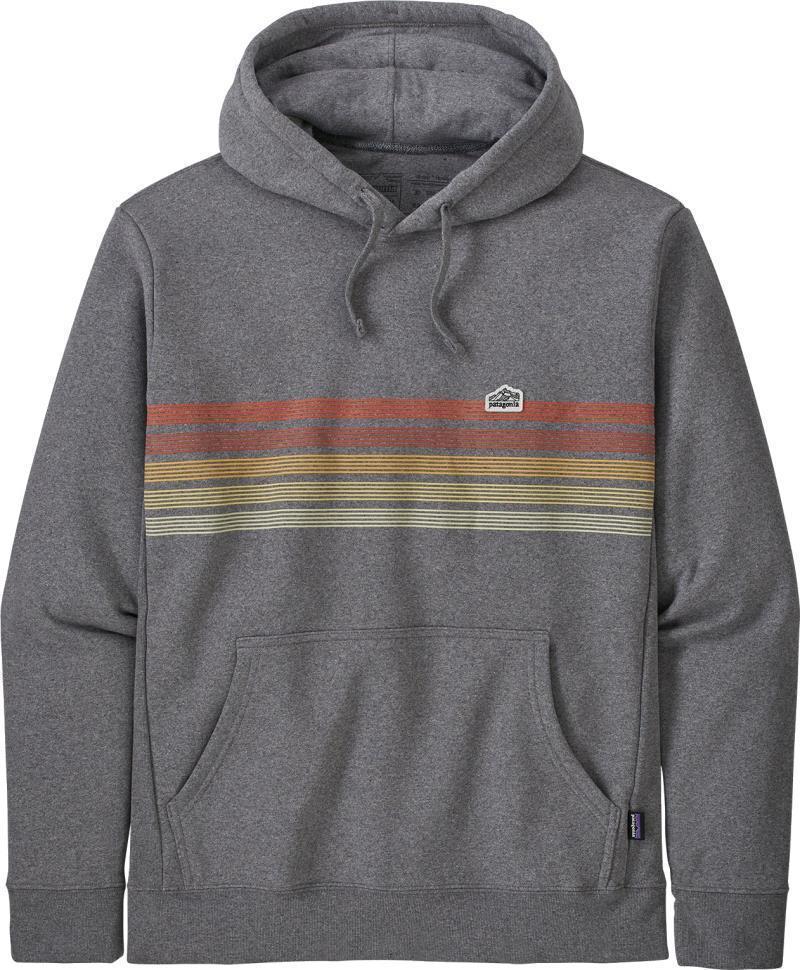 Line Logo Ridge Stripe Uprisal Hoody - Unisex - Gravel Heather 1