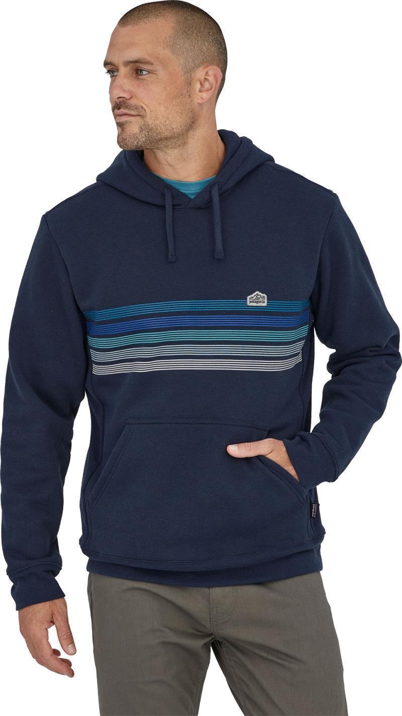 Line Logo Ridge Stripe Uprisal Hoody - Unisex - New Navy 2
