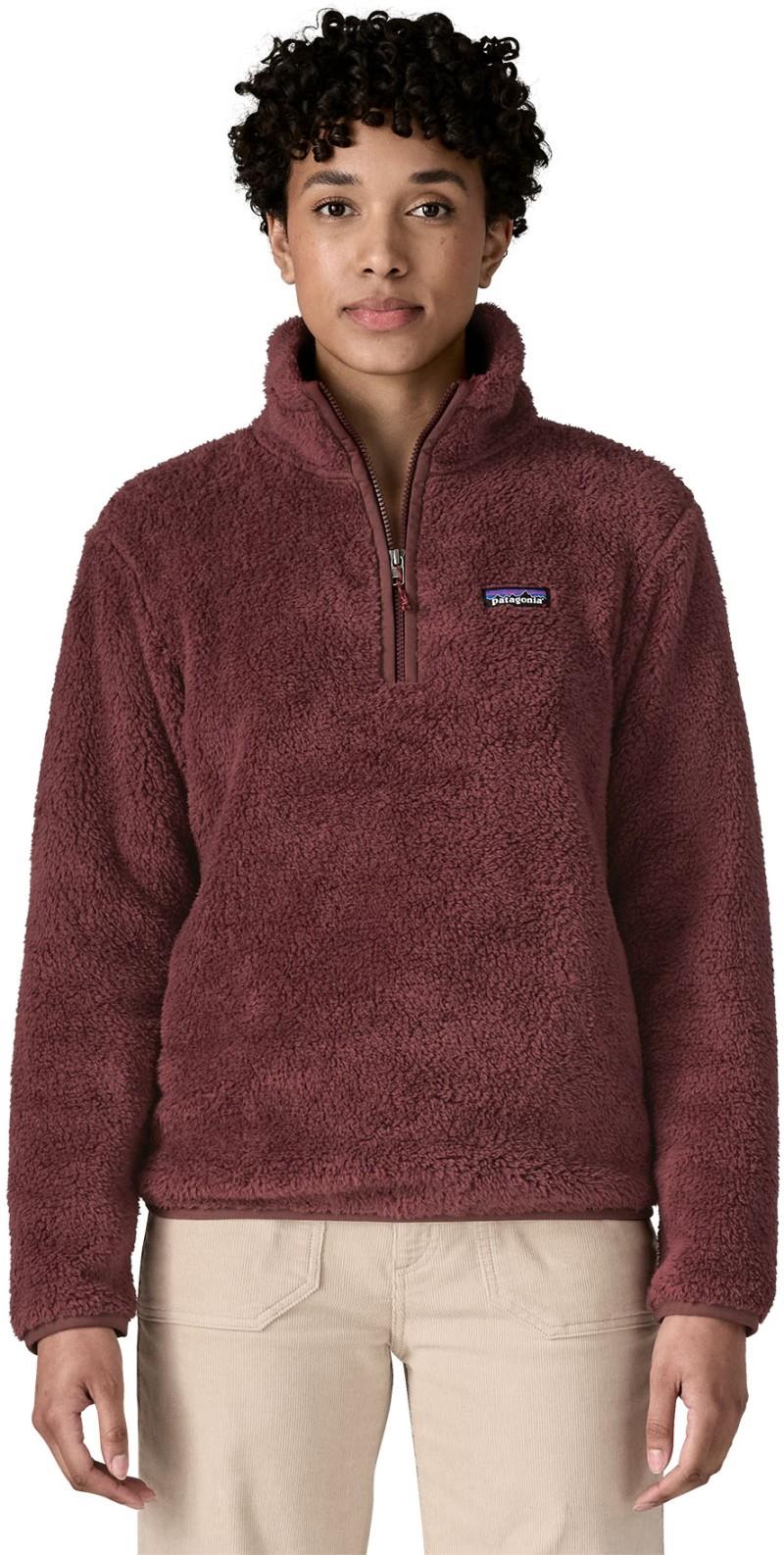 Los Gatos 1/4 Zip - Womens - dark ruby 1