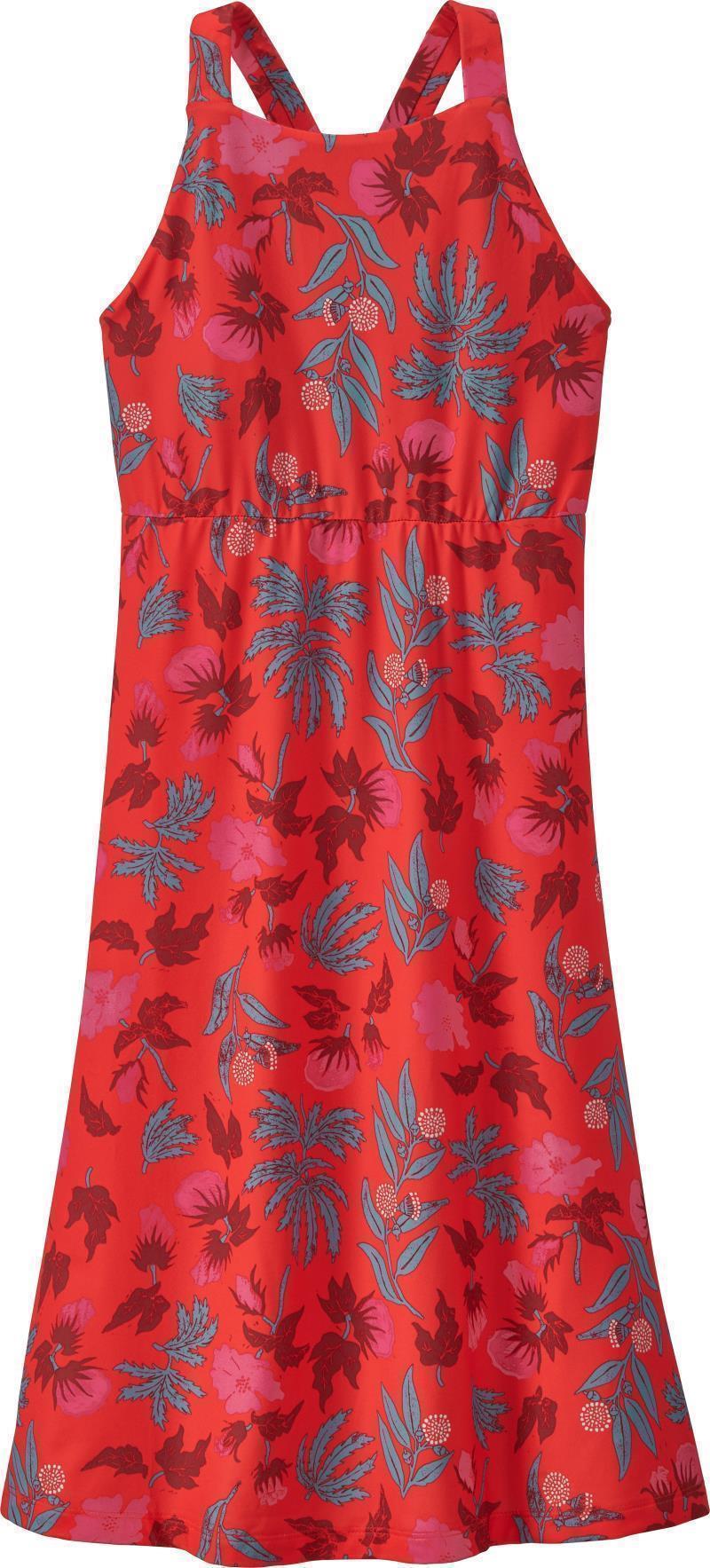 Magnolia Spring Dress - Fiber Flora Multi Big / Catalan Coral 1