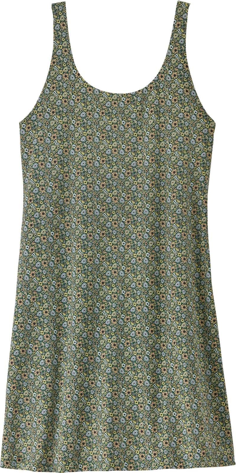 Maipo Dress - Womens - floral fun / conifer green 1