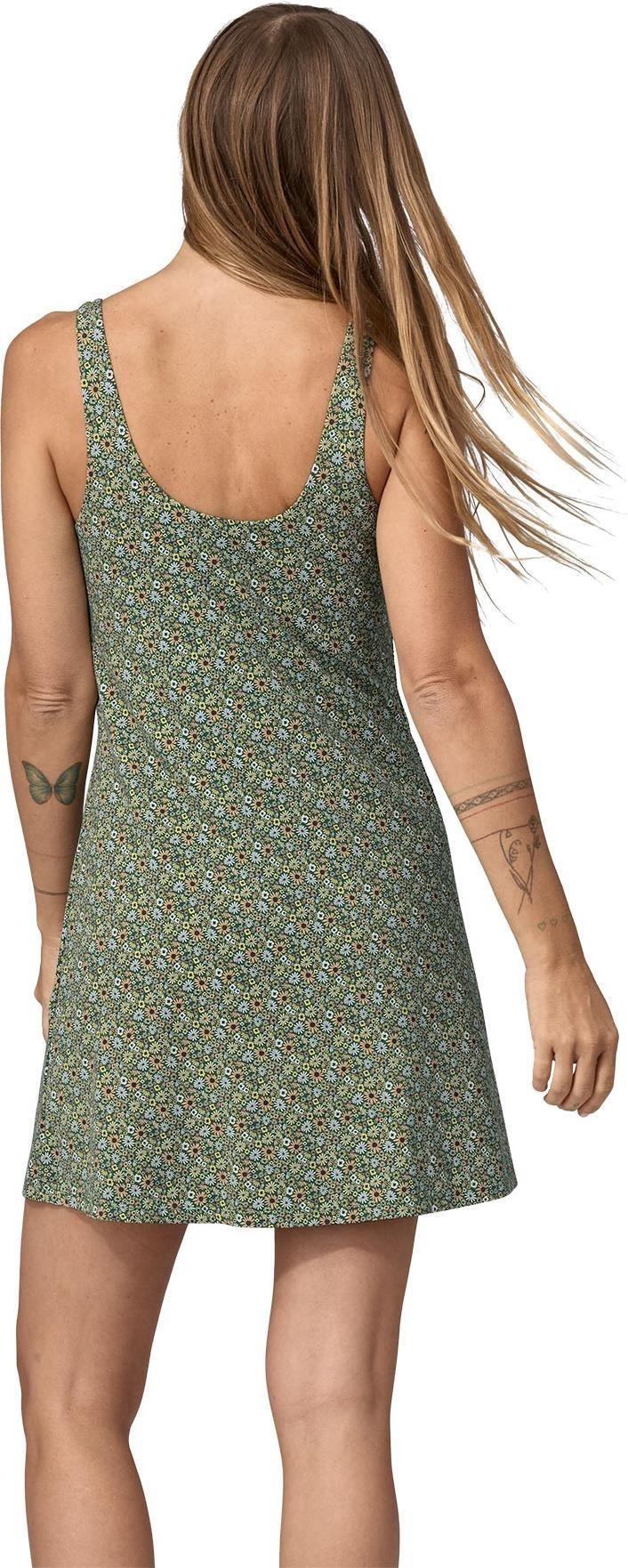 Maipo Dress - Womens - floral fun / conifer green 1