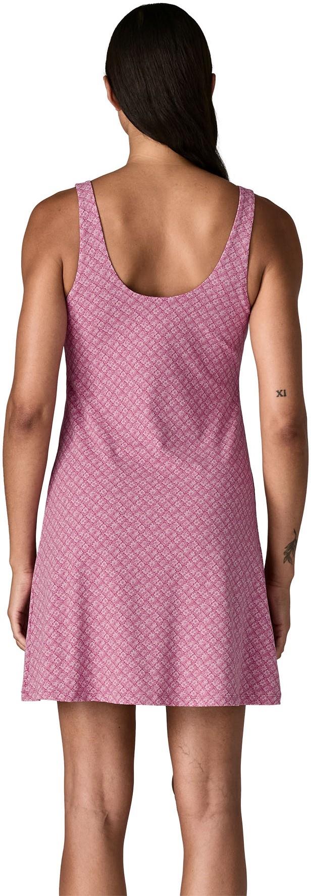 Maipo Dress - Womens - future flowers / faded magenta 1