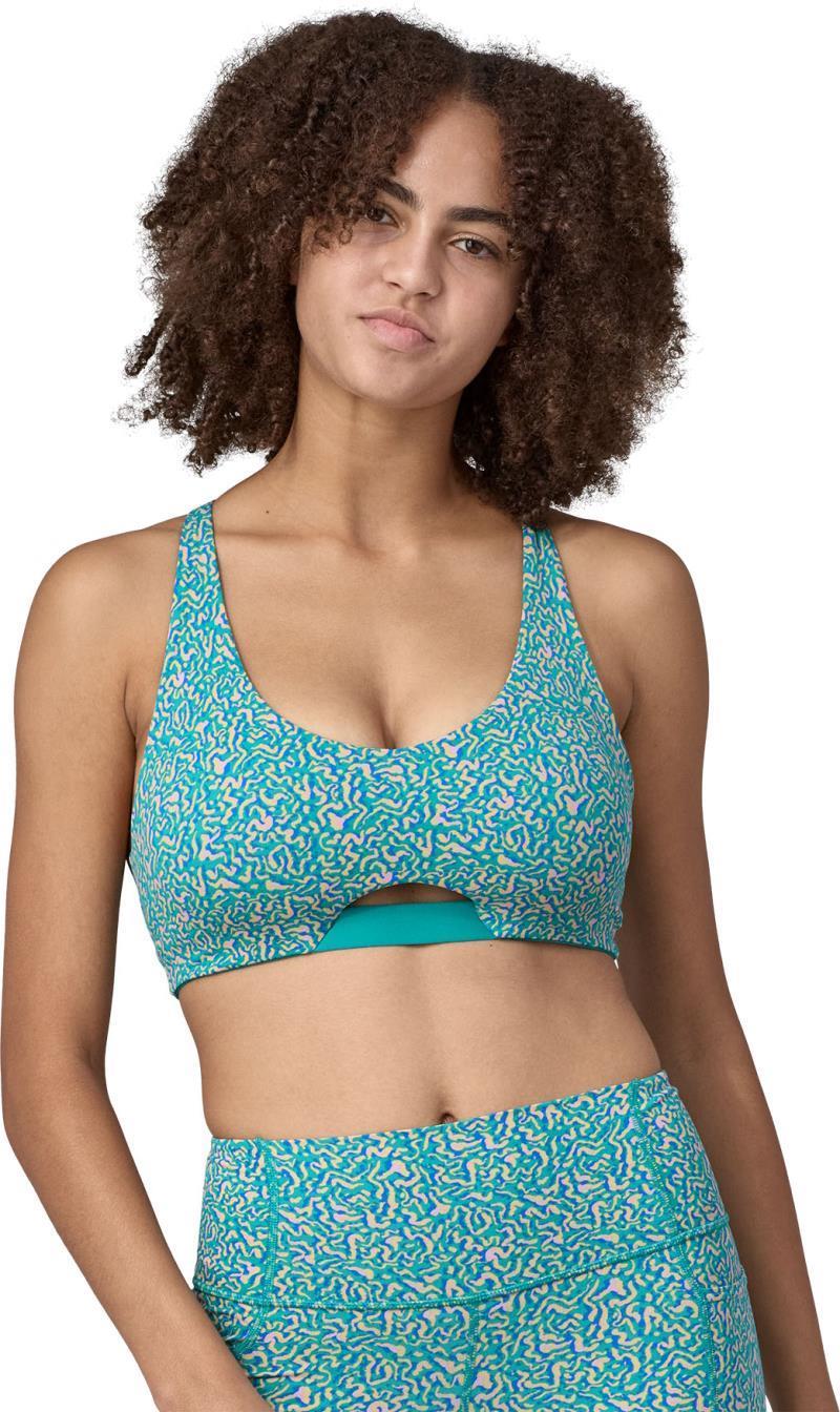 Maipo Low Impact Adjustable Bra - Sea Texture / Subtidal Blue 2