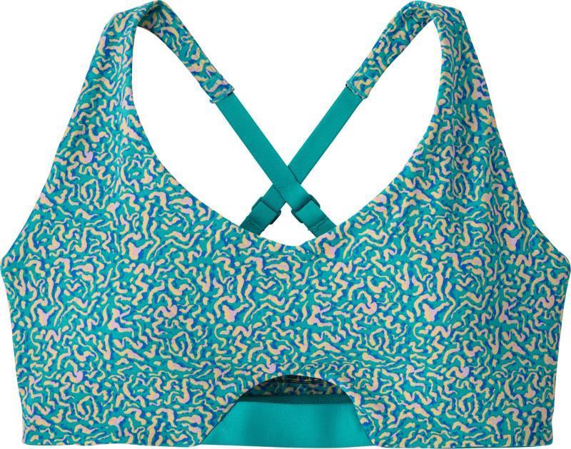 Maipo Low Impact Adjustable Bra - Sea Texture / Subtidal Blue 1