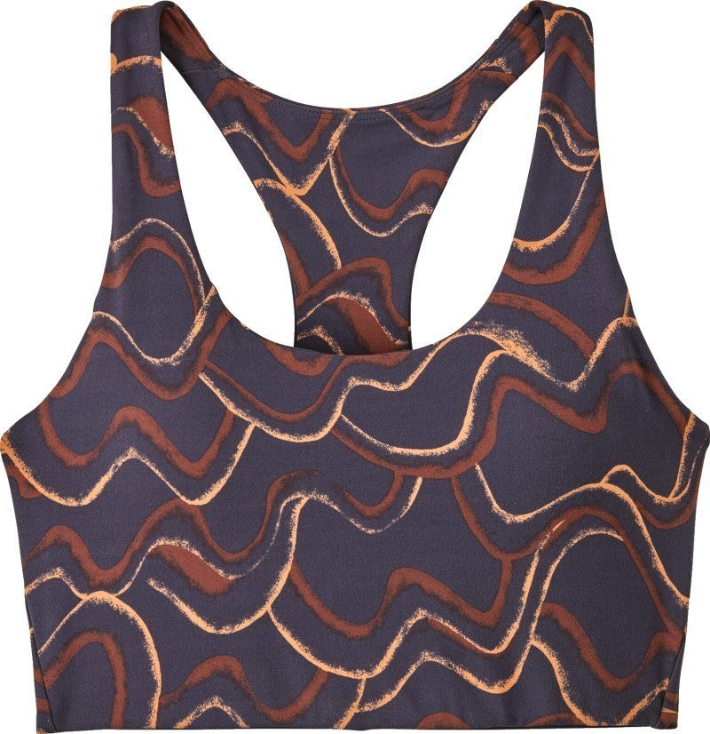 Maipo Mid Impact Bra - currents / smolder blue 1