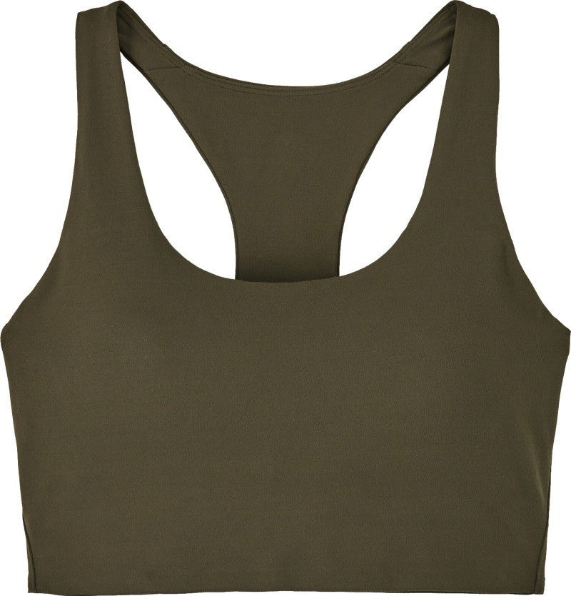 Maipo Mid Impact Bra - pine needle green 1