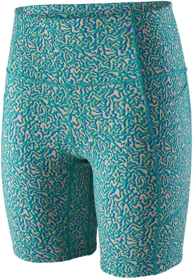 Maipo Shorts, 8" Inseam - Womens - Sea Texture / Subtidal Blue 1