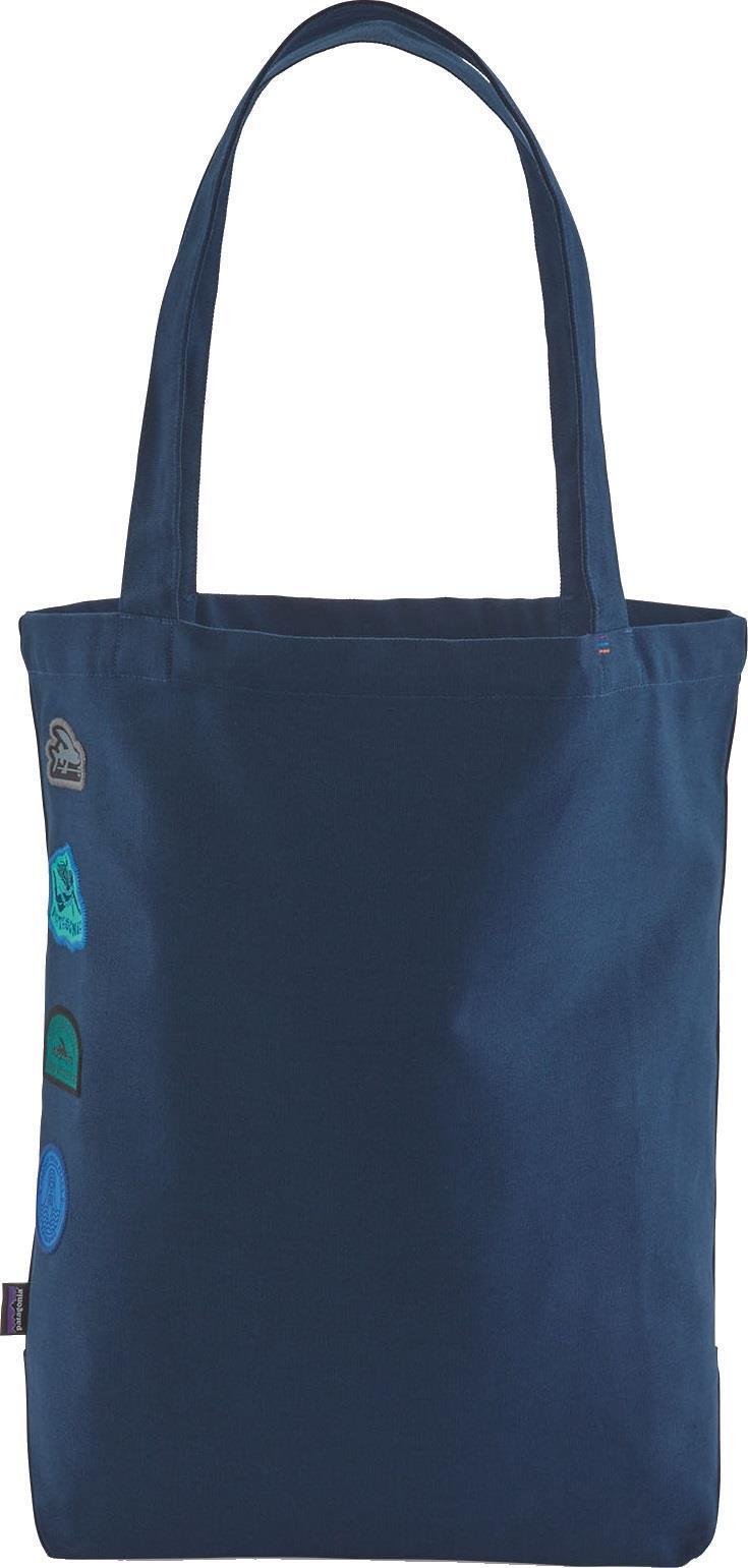 Market Tote - surf activism patches / tidepool blue 1