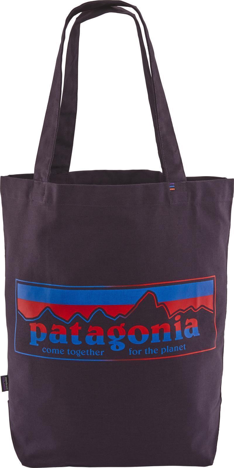 Market Tote - together for the planet logo / piton purple 1