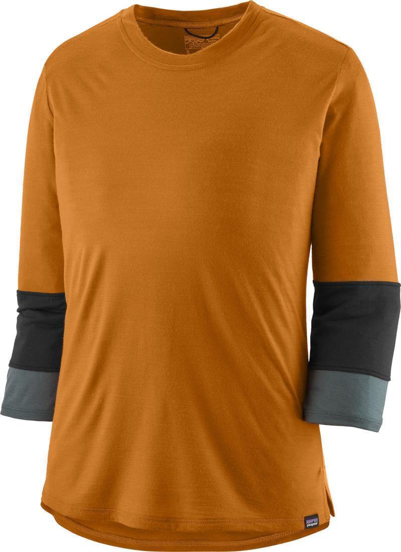 Merino 3/4-Sleeved Bike Jersey - Womens - Golden Caramel 1