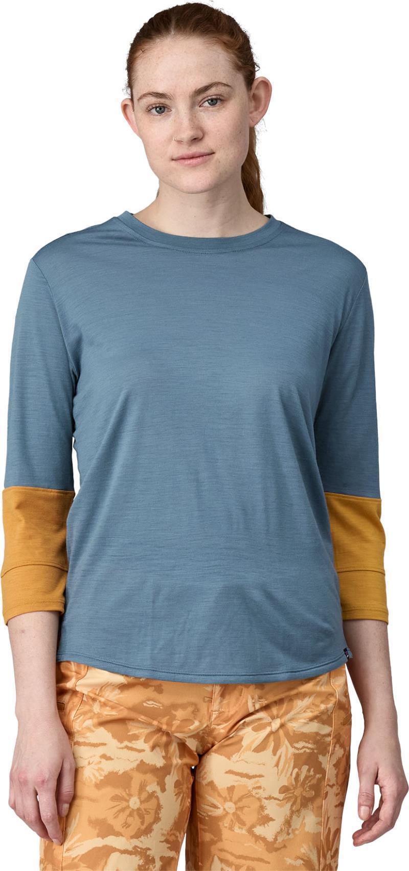 Merino 3/4-Sleeved Bike Jersey - Womens - Utility Blue 2