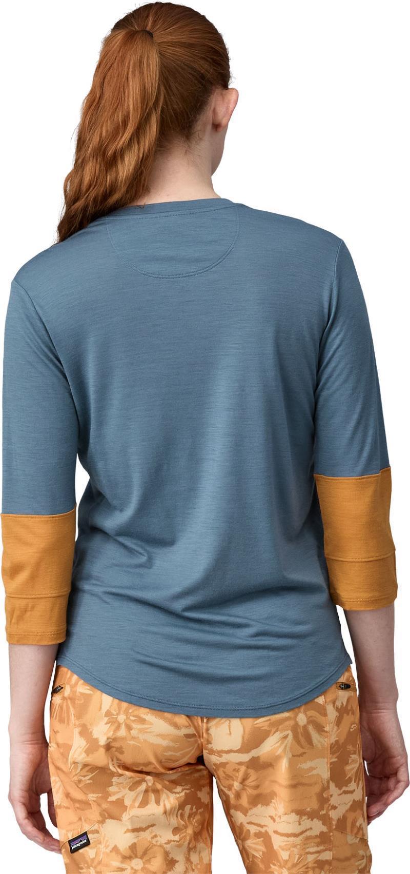 Merino 3/4-Sleeved Bike Jersey - Womens - Utility Blue 3