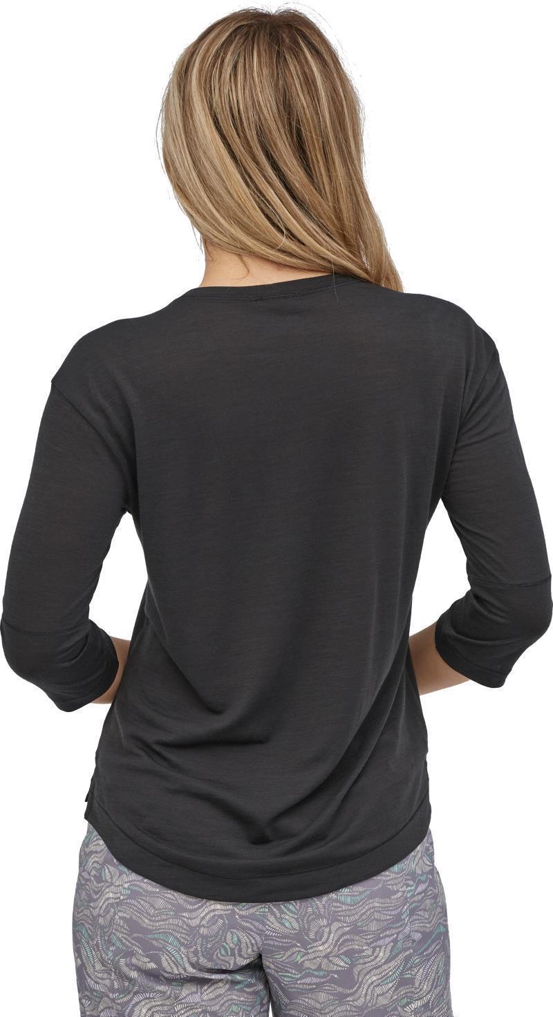 Merino 3/4 Sleeve Bike Jersey - Womens - black 1