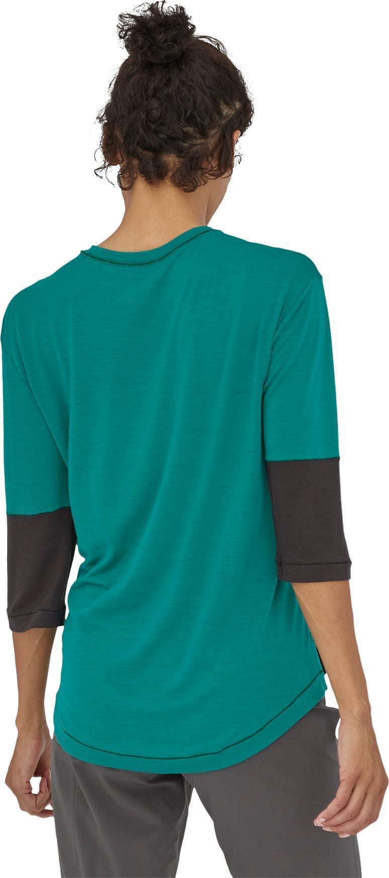 Merino 3/4 Sleeve Bike Jersey - Womens - borealis green 1