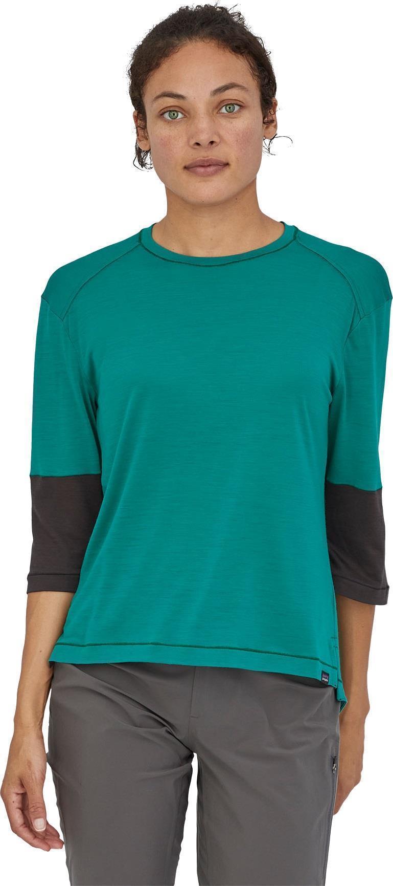 Merino 3/4 Sleeve Bike Jersey - Womens - borealis green 1