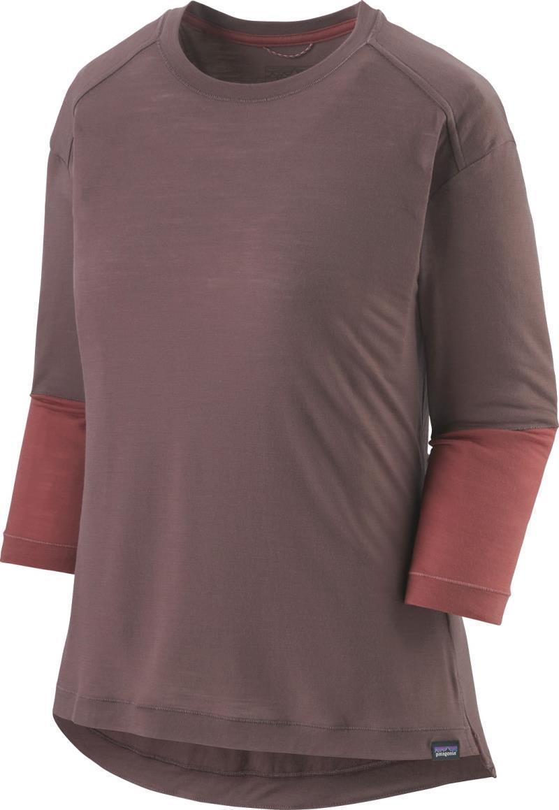 Merino 3/4 Sleeve Bike Jersey - Womens - dusky brown 1