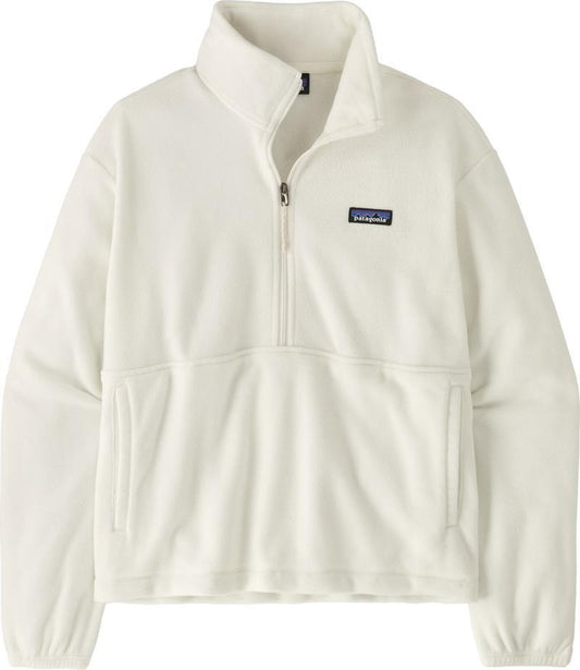 Micro D 1/2 Zip Fleece Pullover - Womens - birch white 1