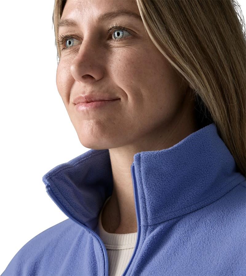 Micro D 1/2 Zip Fleece Pullover - Womens - diver blue 1