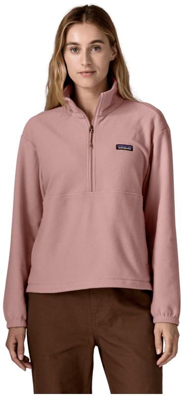 Micro D 1/2 Zip Fleece Pullover - Womens - fuzzy mauve 1