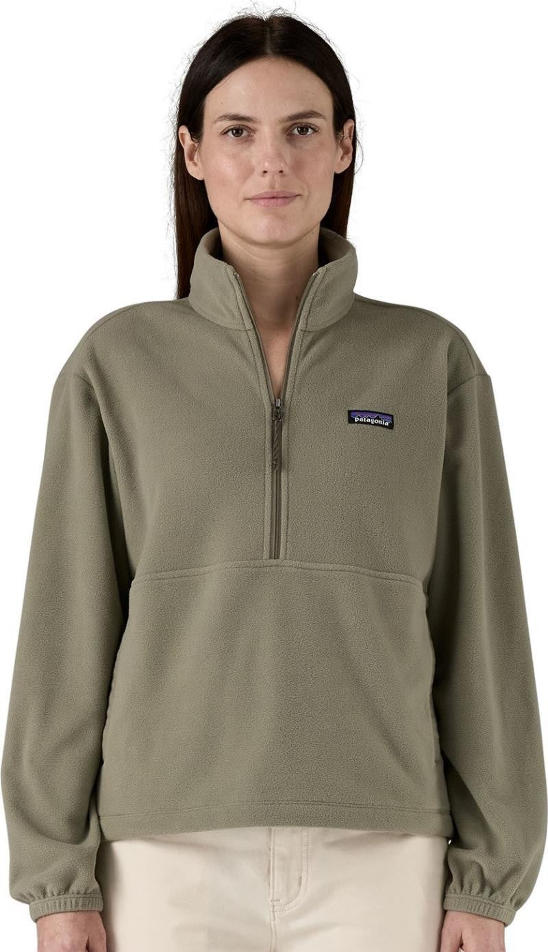 Micro D 1/2 Zip Fleece Pullover - Womens - river rock green 1
