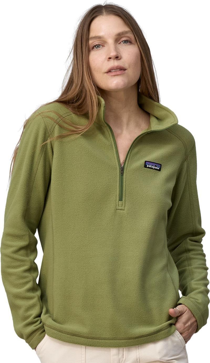 Micro D 1/4 Zip - Womens - buckhorn green 1