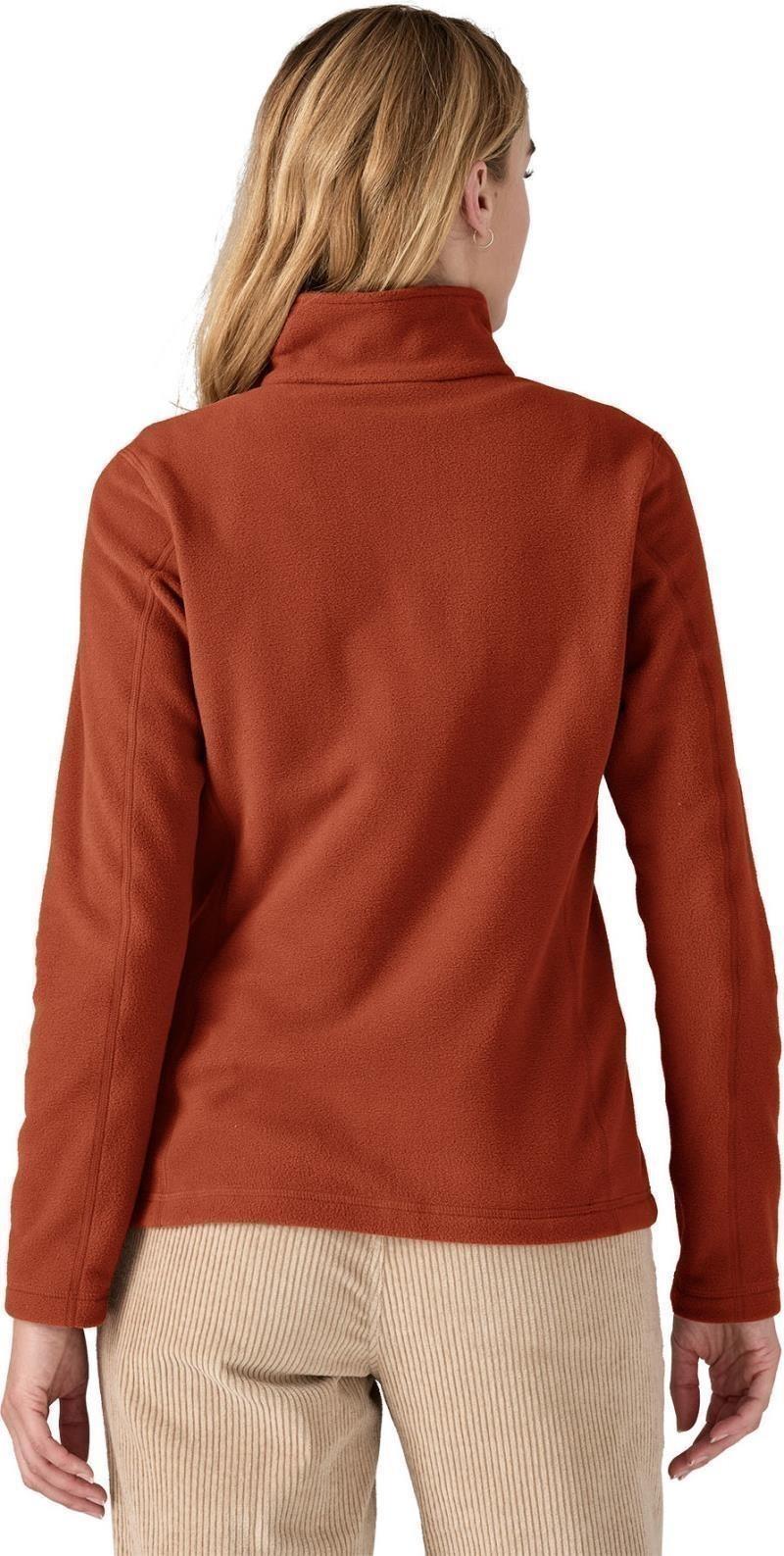 Micro D 1/4 Zip - Womens - burnished red 1