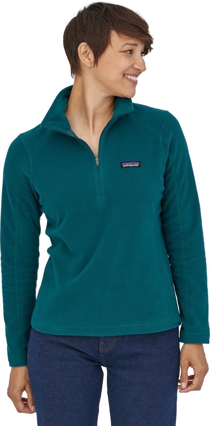 Micro D 1/4 Zip - Womens - dark borealis green 1
