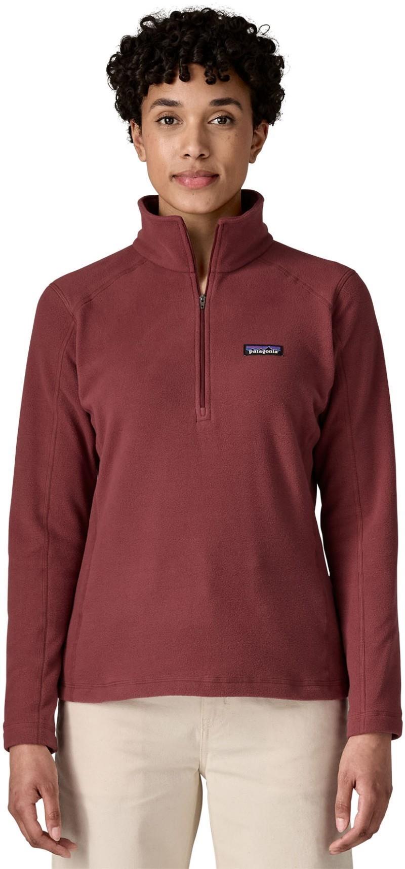 Micro D 1/4 Zip - Womens - sequoia red 1