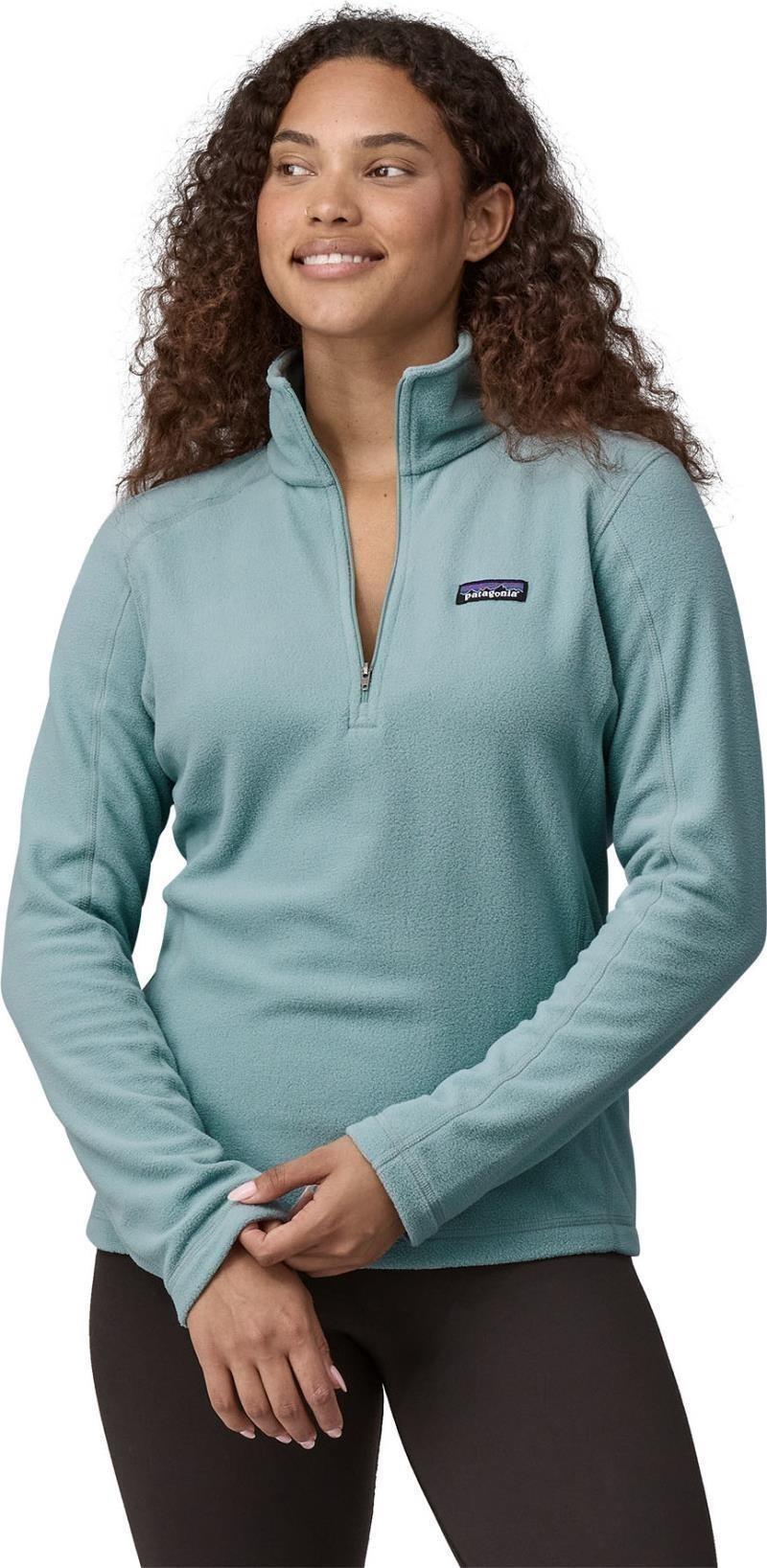 Micro D 1/4 Zip - Womens - thermal blue 1