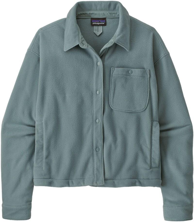 Micro D Fleece Shirt Jacket - Womens - blue sage 1