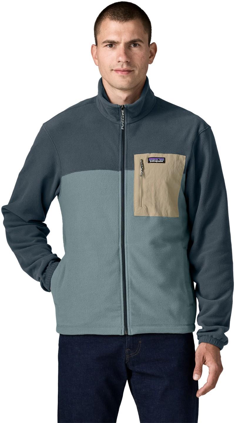 Micro D Patch Pocket Jacket - Mens - blue sage 1