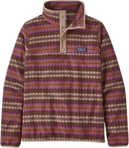 Micro D Snap-T Pullover - Womens - Diamond Stripe / Sisu Brown 1