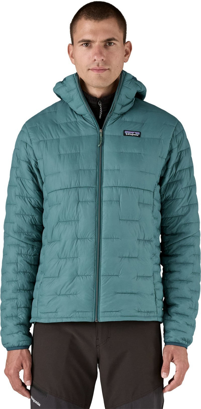 Micro Puff Hoody - Mens - wetland blue 1