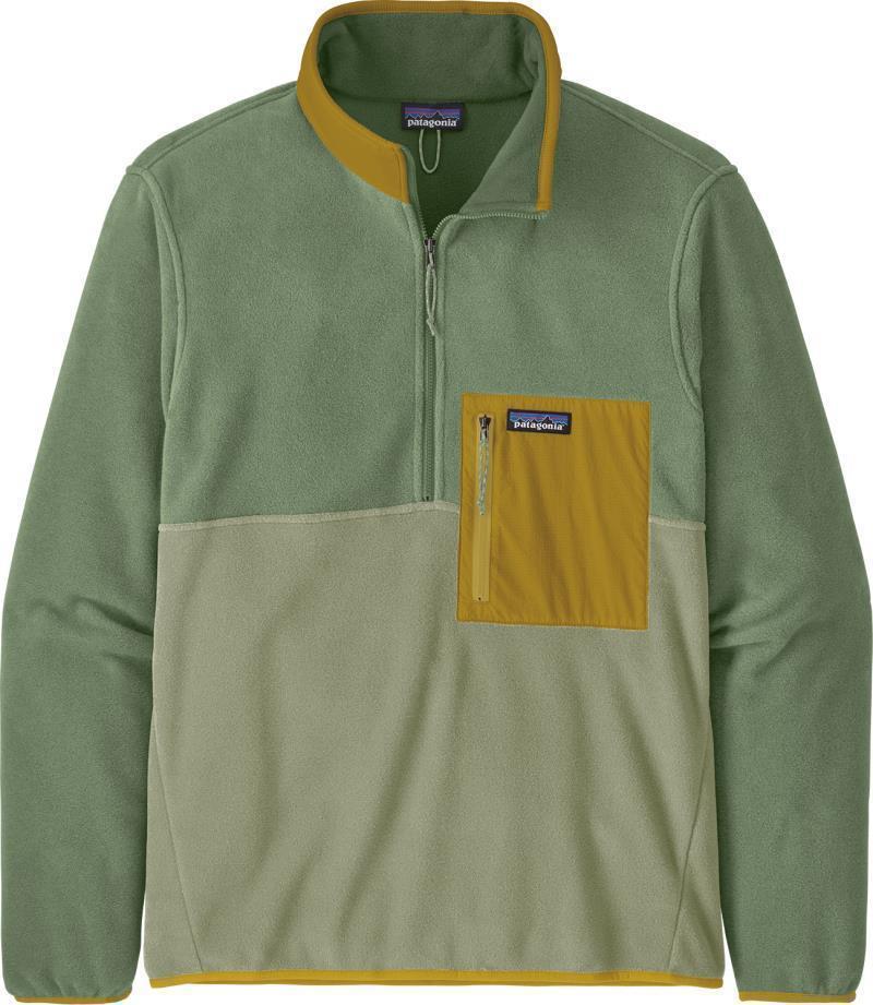 Microdini 1/2 Zip Pullover - Mens - salvia green 1