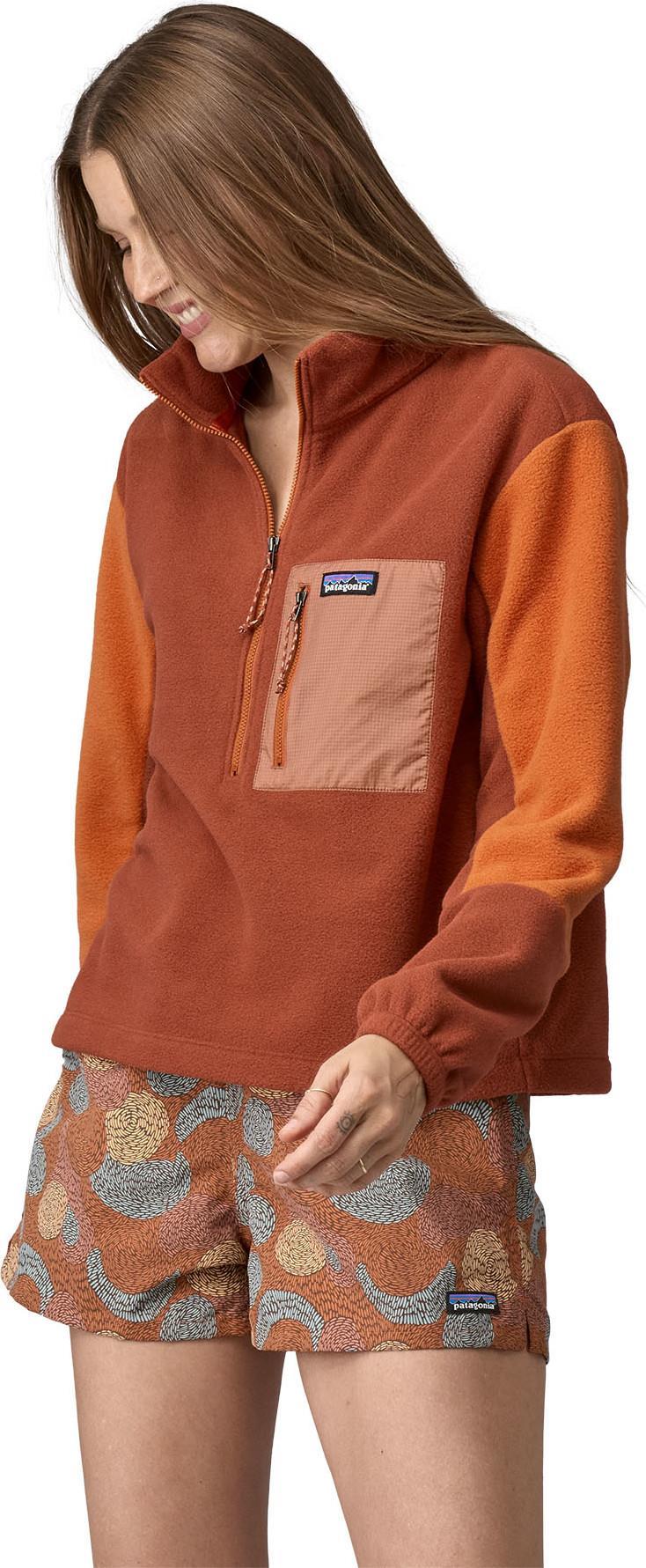 Microdini 1/2 Zip Pullover - Womens - Burnished Red 2