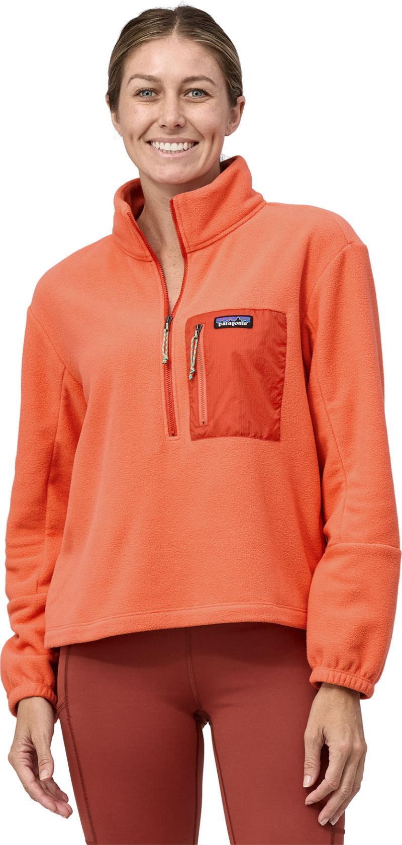 Microdini 1/2 Zip Pullover - Womens - Coho Coral 1