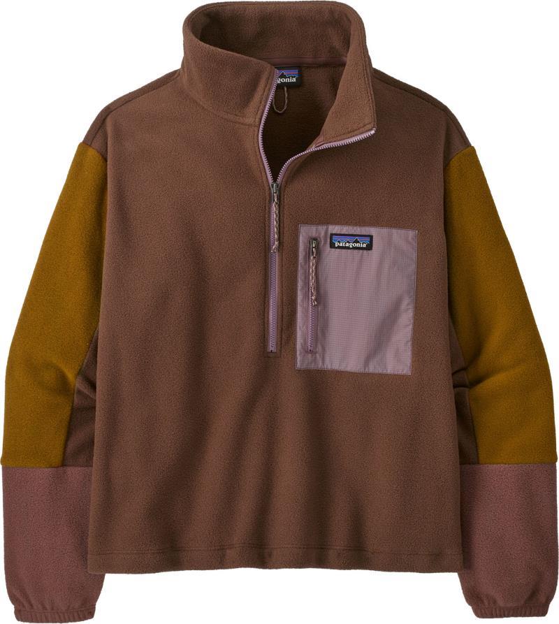 Microdini 1/2 Zip Pullover - Womens - Molasses Brown 1