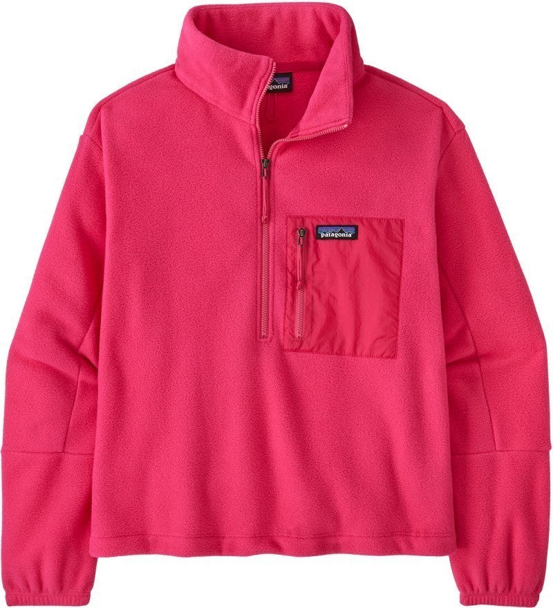 Microdini 1/2 Zip Pullover - Womens - luminous pink 1