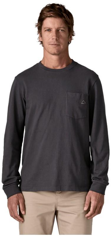 Midweight Fitz Roy Massif Pocket LS Tee - Mens - ink black 1