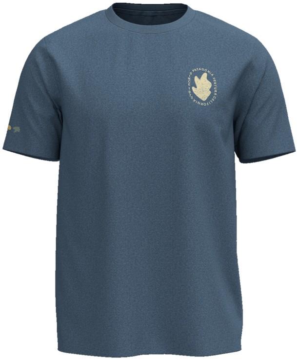Midweight Sunshaped Badge T-Shirt - Mens - freshwater blue 1