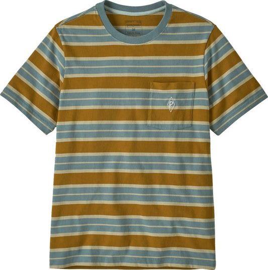Midweight Water People Mark Pocket Tee - Mens - big wall / blue sage 1