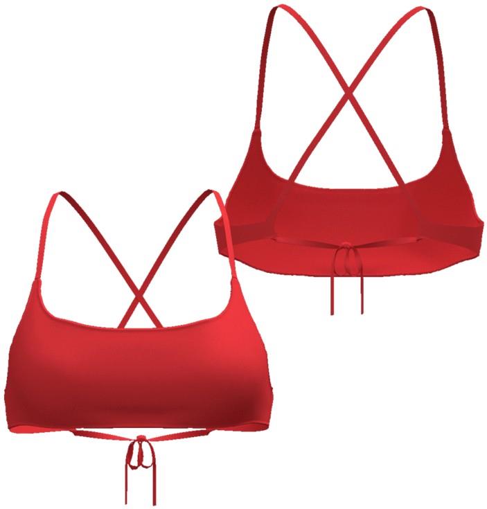 Minimal Scoop Top - Womens - atlas red 1